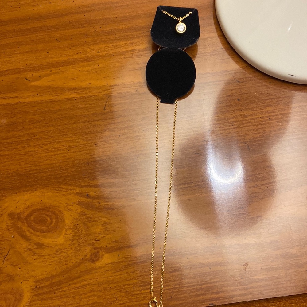 Cubic zirconia necklace and earrings set